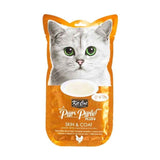 Kit Cat Puree Snack, Chicken & Fish Oil, for Skin and Coat, 60g