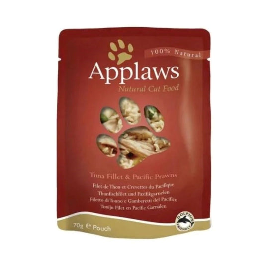 Applaws Natural Cat Food, Tuna Fillet with Pacific Prawn, 70g