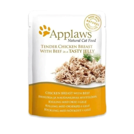 Applaws Wet Cat Food Tinder Chicken Breast With Beef In a Tasty Jelly 70 g