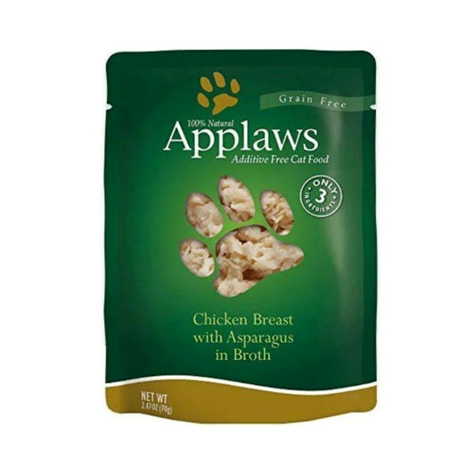 Applaws wet food for cats with chicken, asparagus, rice and broth 70 g