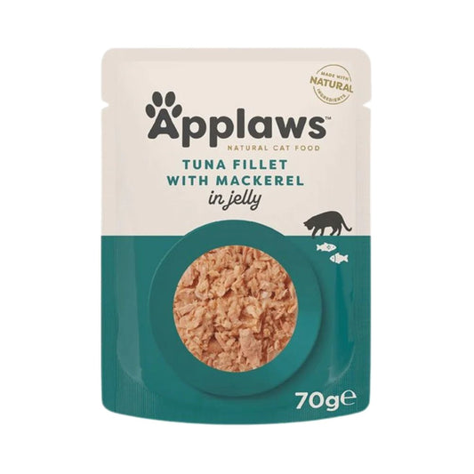 Applaws Natural Cat Food, Tender Tuna with Mackerel in a Tasty Jelly, 70g