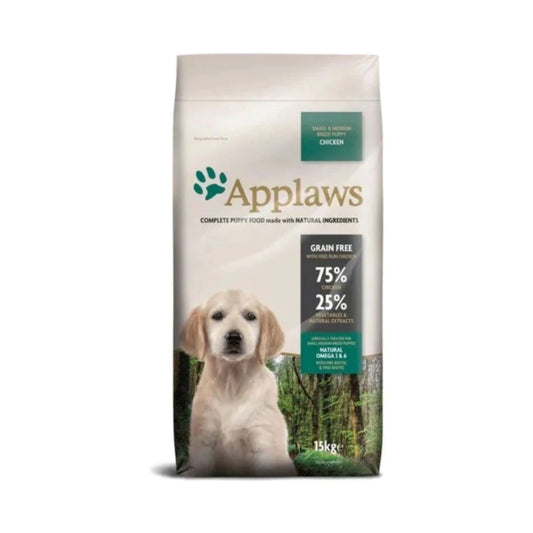 Applaws Dry Food for Small and Medium Puppies, Chicken 