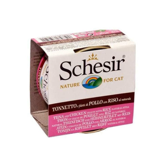 Schesir wet cat food tuna, chicken and rice 85g