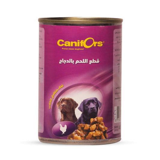 Canifors Wet Dog Food Meat Chunks with Chicken 410 g