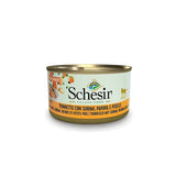 Schesir Wet Cat Food, Tuna, surimi and papaya with peas 84g