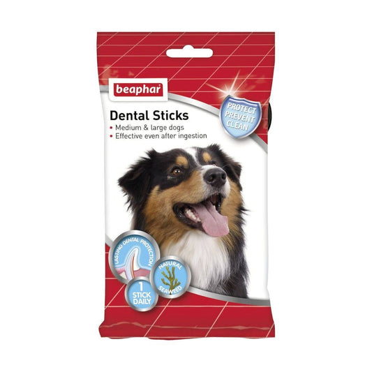 Beaphar Dental Sticks for Dogs, 7 sticks