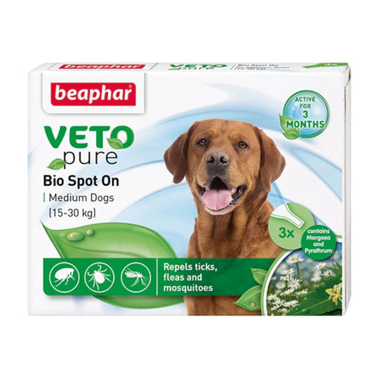 Beaphar Veto Pure Spot on for Medium Dogs 