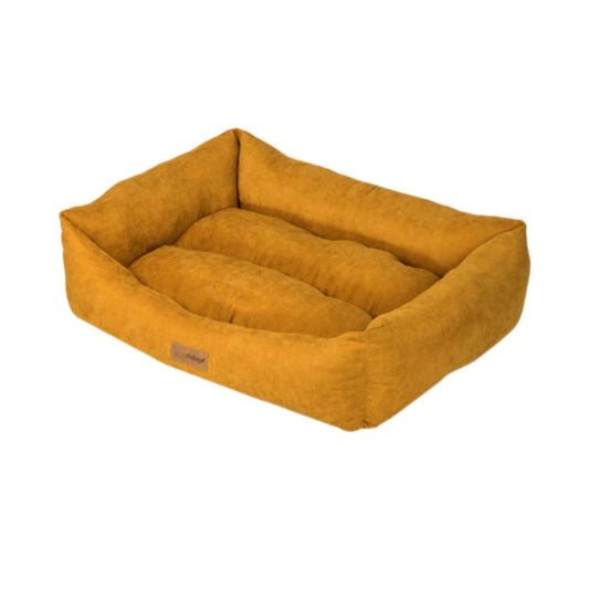 Feline Go Rectangular bed for cats and dogs, yellow