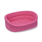 Feline Go foam oval bed for cats and dogs, pink