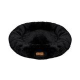 Feline Go Brownie Round Bed for Cats and Dogs, black