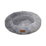 Feline Go Brownie Round Bed for Cats and Dogs, grey