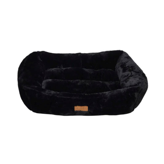 Feline Go Brownie Rectangular Bed for Cats and Dogs, black