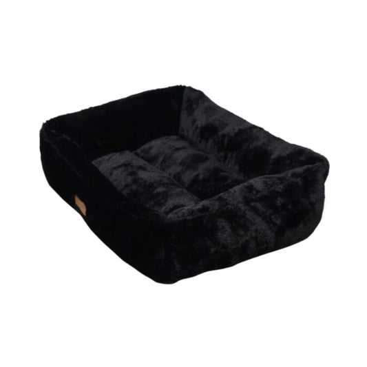 Feline Go Brownie Rectangular Bed for Cats and Dogs, black