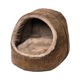 Feline Go plush mini bed for cats and dogs, brown