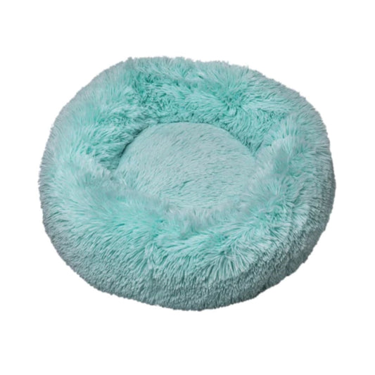 Feline Go ponchik Round Bed for Cats and Dogs, Turquoise