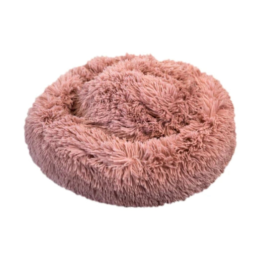 Feline Go ponchik Round Bed for Cats and Dogs, pink