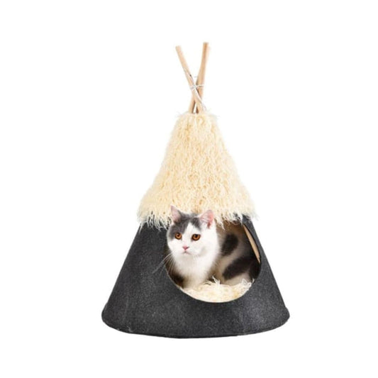 Feline Go Cat  House, a Shape of a Hut