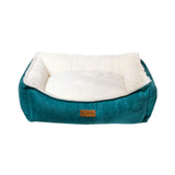 Feline Go Cheesecake Rectangular Bed for Cats and Dogs, Turquoise