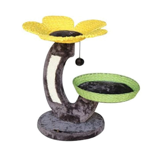 Feline Go Cat Scratcher Flower Shape with 2 Beds