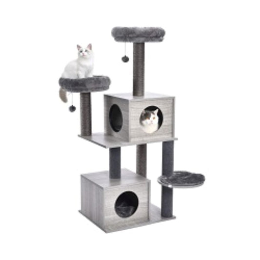 Feline Go Cat Scratcher, Gray , 59 x 48 x 128.5 cm