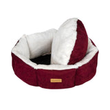 Feline Go round bed for cats and dogs, red