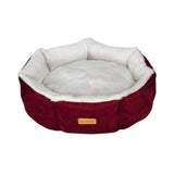 Feline Go round bed for cats and dogs, red