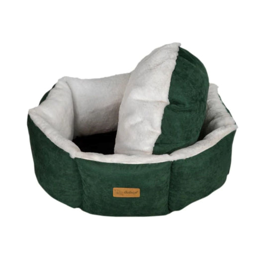 Feline Go round bed for cats and dogs, Green