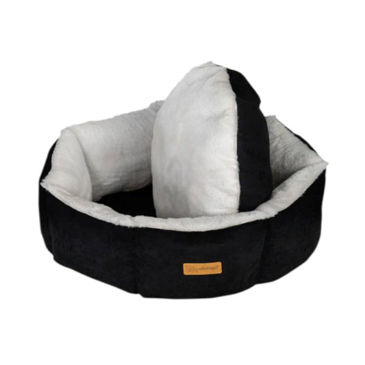 Feline Go round bed for cats and dogs, black