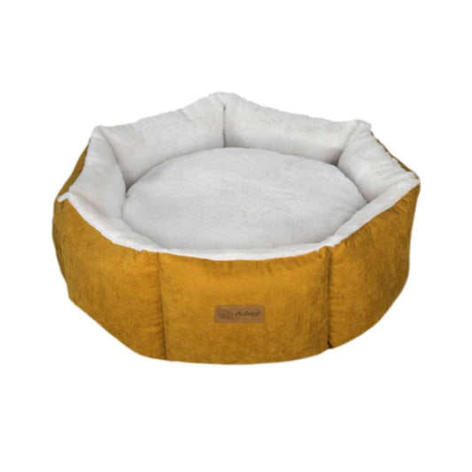 Feline Go round bed for cats and dogs, yellow