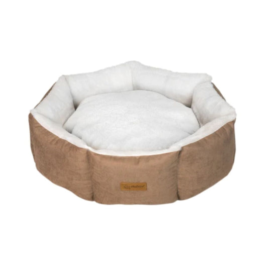 Feline Go round bed for cats and dogs, brown