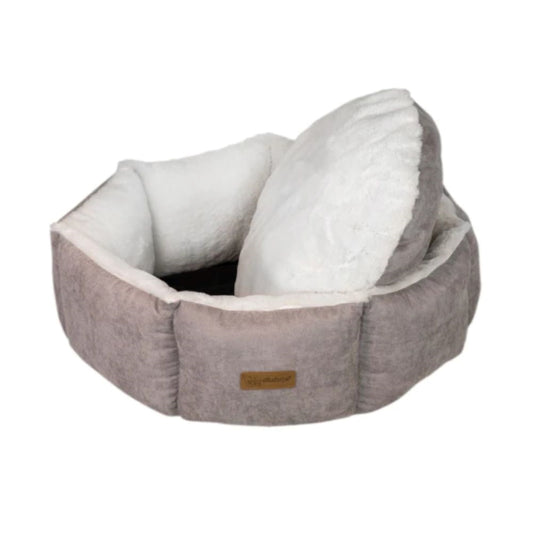 Feline Go round bed for cats and dogs, grey