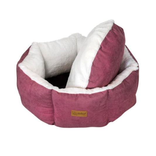 Feline Go round bed for cats and dogs, pink