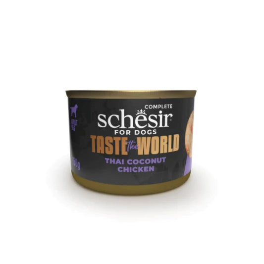 Schesir Taste The World Chicken Thai Coconut for adult Dogs in gravy