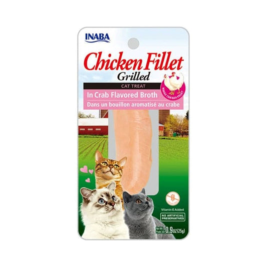 Inaba Cat Treat Chicken Fillet in Crab Flavored Broth 25g