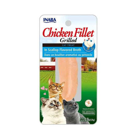 Inaba Cat Treat Chicken Fillet in Scallop Flavored Broth 25g