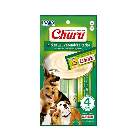 Inaba Churro Chicken & Vegetables Recipe for Dogs 4 x 14 g