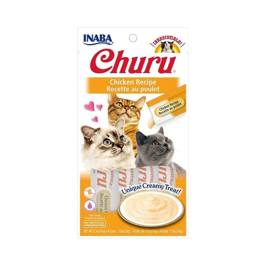 Inaba Churro Cat Treats, Chicken Recipe 4 x 14 g