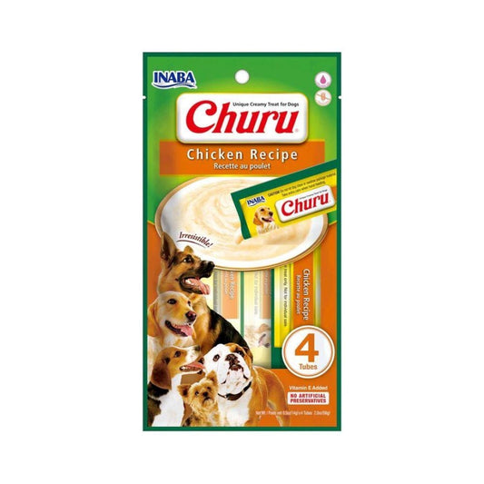 Inaba Churro Creamy Cat Treats Chicken Recipe 4×14 g