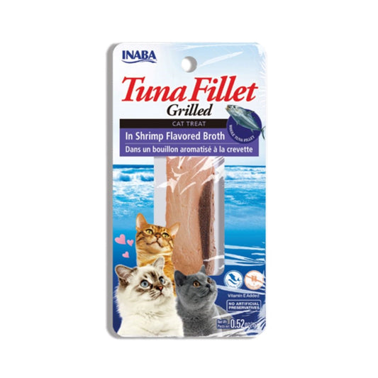 Inaba Cat Treat Tuna Fillet, in Shrimp Flavored Broth 15g