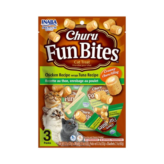 Churro Fun Bites Tuna Treats For Cats, 3 x 20 g