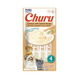 Churro Chicken and Salmon Treats for Cats, 4 x 14 g