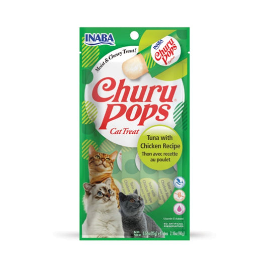 Inaba Churro Liquid Cat Treats, Tuna with Chicken Recipe 4 x 15 g