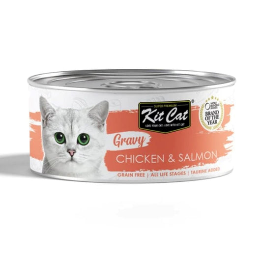 KitCat cat wet food gravy chicken and salmon 70 g