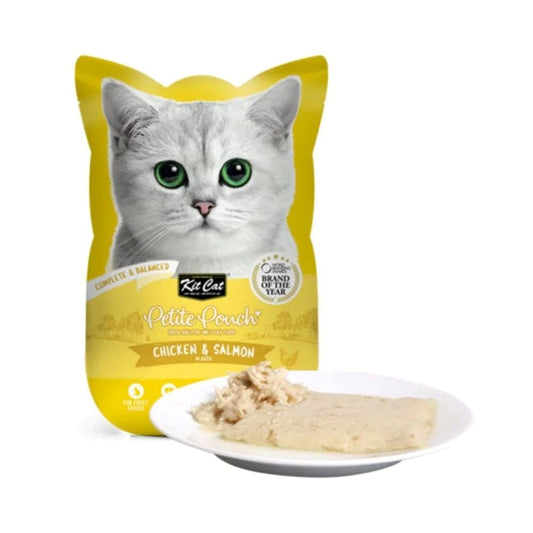 Kit Cat Petite Pouch Wet Cat Food with Chicken and Salmon 70g