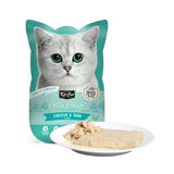 Kit Cat Petit Pouch Wet Food For Cats With Chicken And Blue Mackerel Flavor In Gelatin 70g