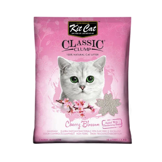 KitCat classic litter for cats with the scent of cherry blossom