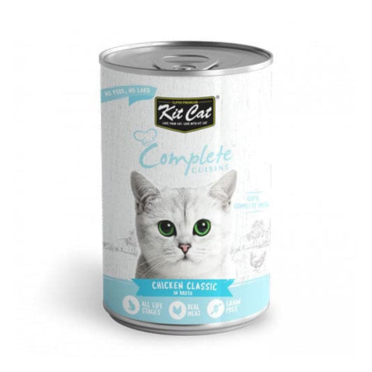 Kit Cat Complete Cuisine Wet Food For Cats with Chicken in Broth 150 g