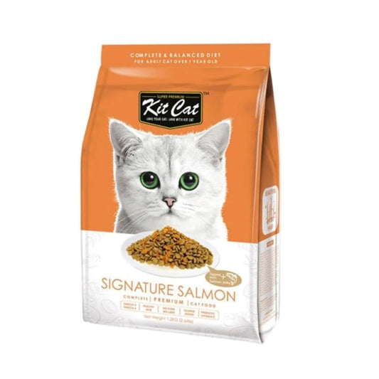 KitCat Dry Cat Food Salmon for Fur Care