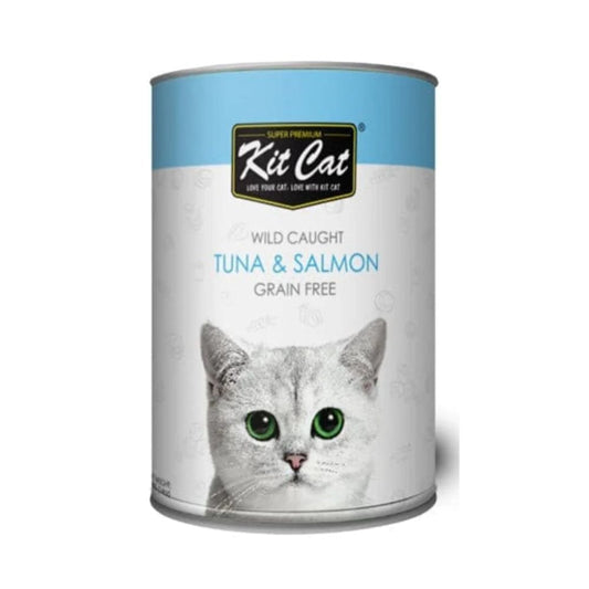 Kit Cat Wet Food Wild Caught Tuna and Salmon 400 g