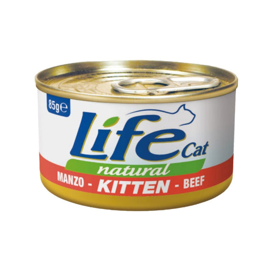 Life Cat Wet Food For Kitten With Beef 85 g